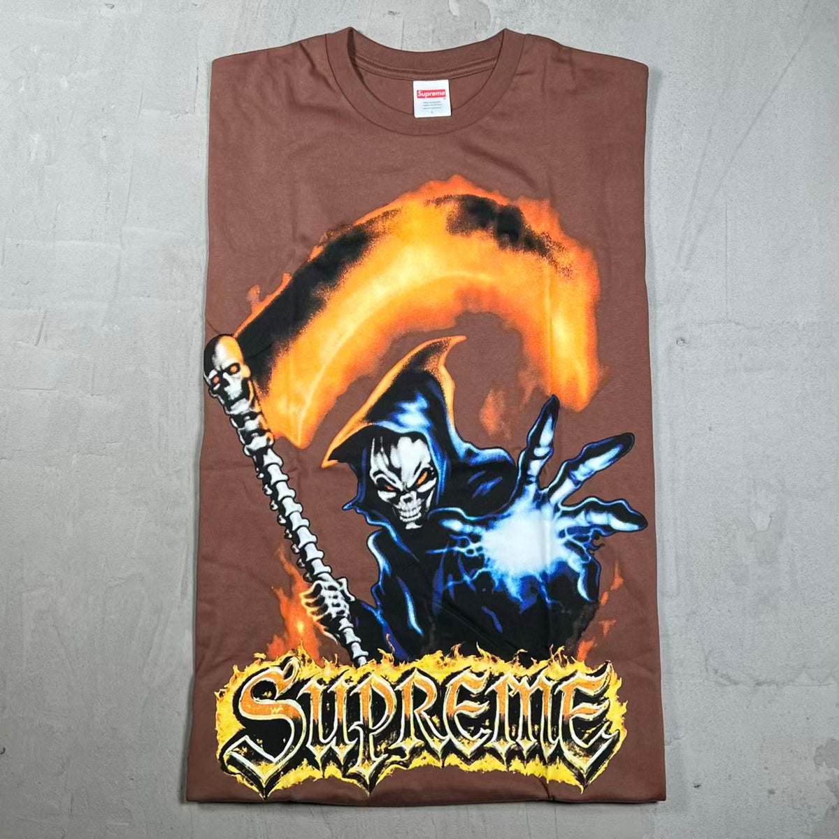 Supreme Grim Reaper Brown Tee (2026) Size Large NEW x18962