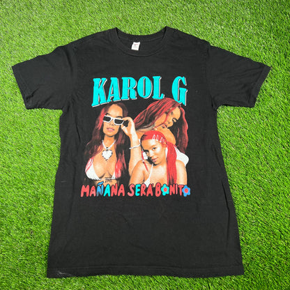 Karol G Modern Rap Style Rap Tee Size Medium USED v16925