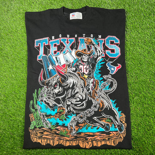 Warren Lotas x NFL Houston Texans Wrangler Black Tee Size XL NEW x14806