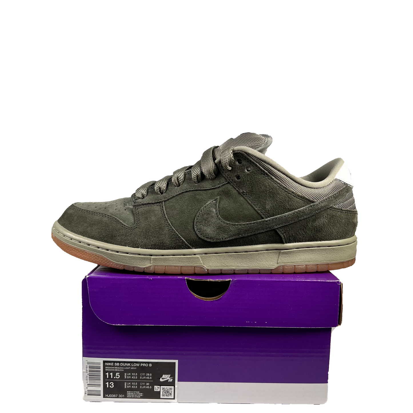 Nike SB Dunk Low Sequoia (2025) Size 11.5 USED S19746