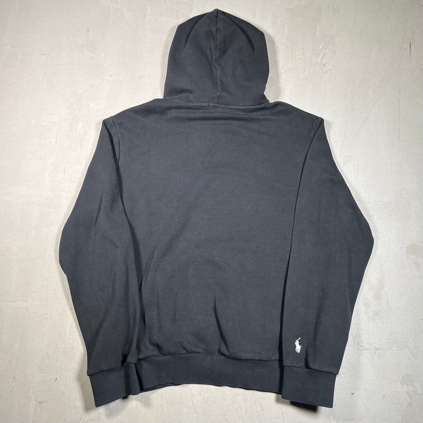Polo Ralph Lauren Black "Chainstitch" Hoodie Size Large USED v19505