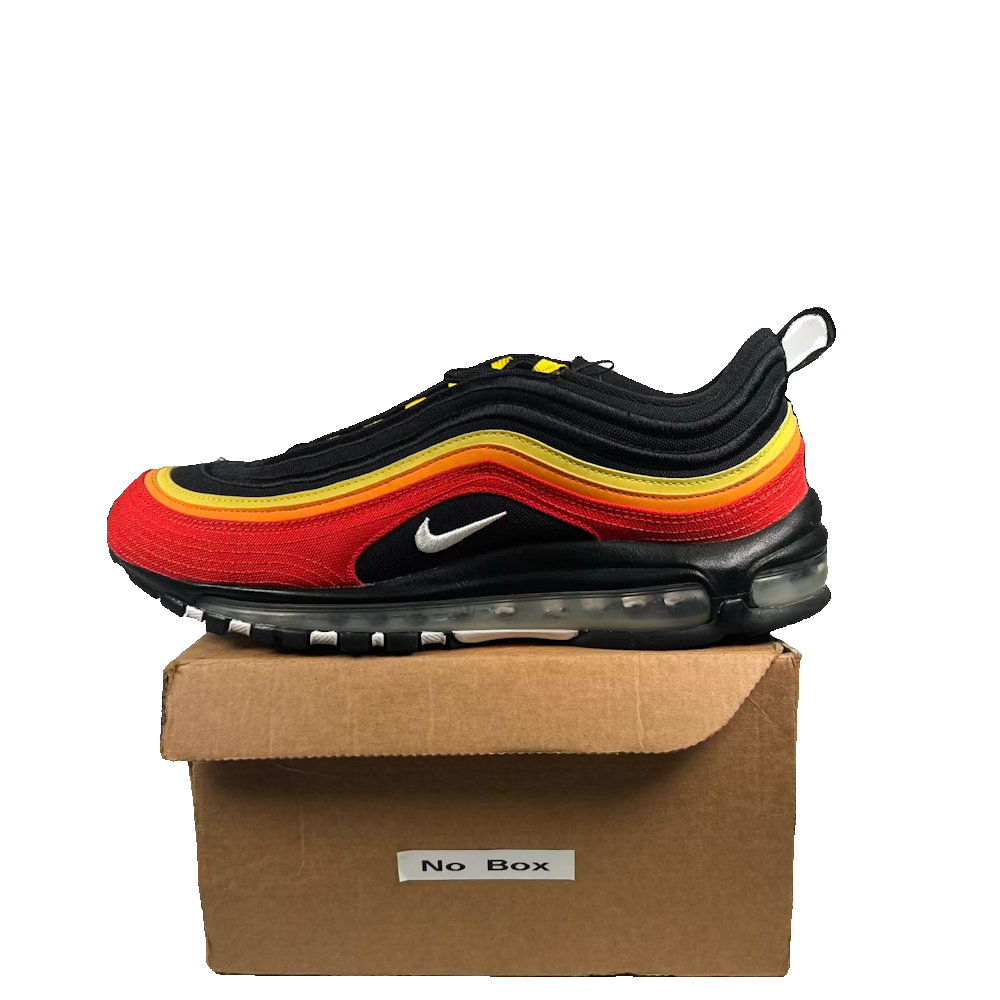 Nike Air Max 97 Black Chile Red Magma Orange (2020) Size 10 USED s23740