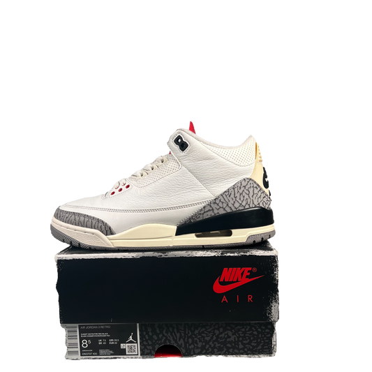 Jordan 3 White Cement Reimagined (2023) Size 8.5 USED s21048