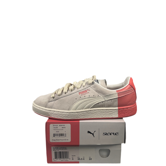Puma Suede x Staple White (2016) Size 4 USED S18470