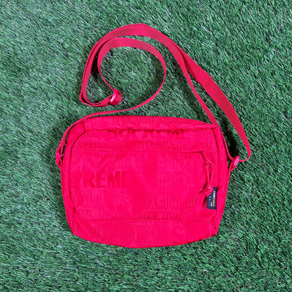 Supreme 2019 Red Repeat Shoulder Bag USED x15876