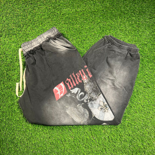 Vale Forever Black Washed Mid Evil Sweatpants Size Large NEW x16421