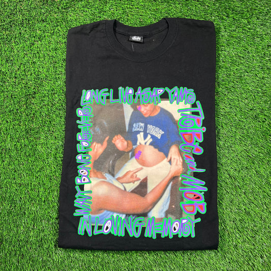 Stussy A$AP Yams Day Black Tee Size Medium NEW x16614