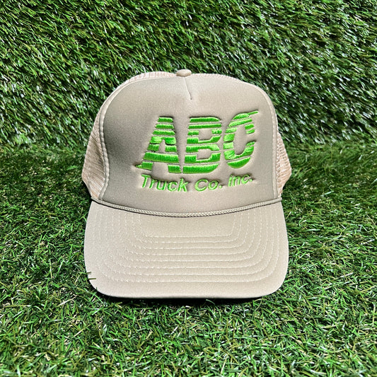 ABC Trucking Co Inc Tan Trucker Hat NEW x13645
