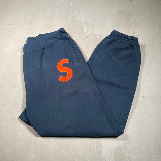 Supreme Navy "S" Logo Sweatpants (2018) Size XL USED x17019