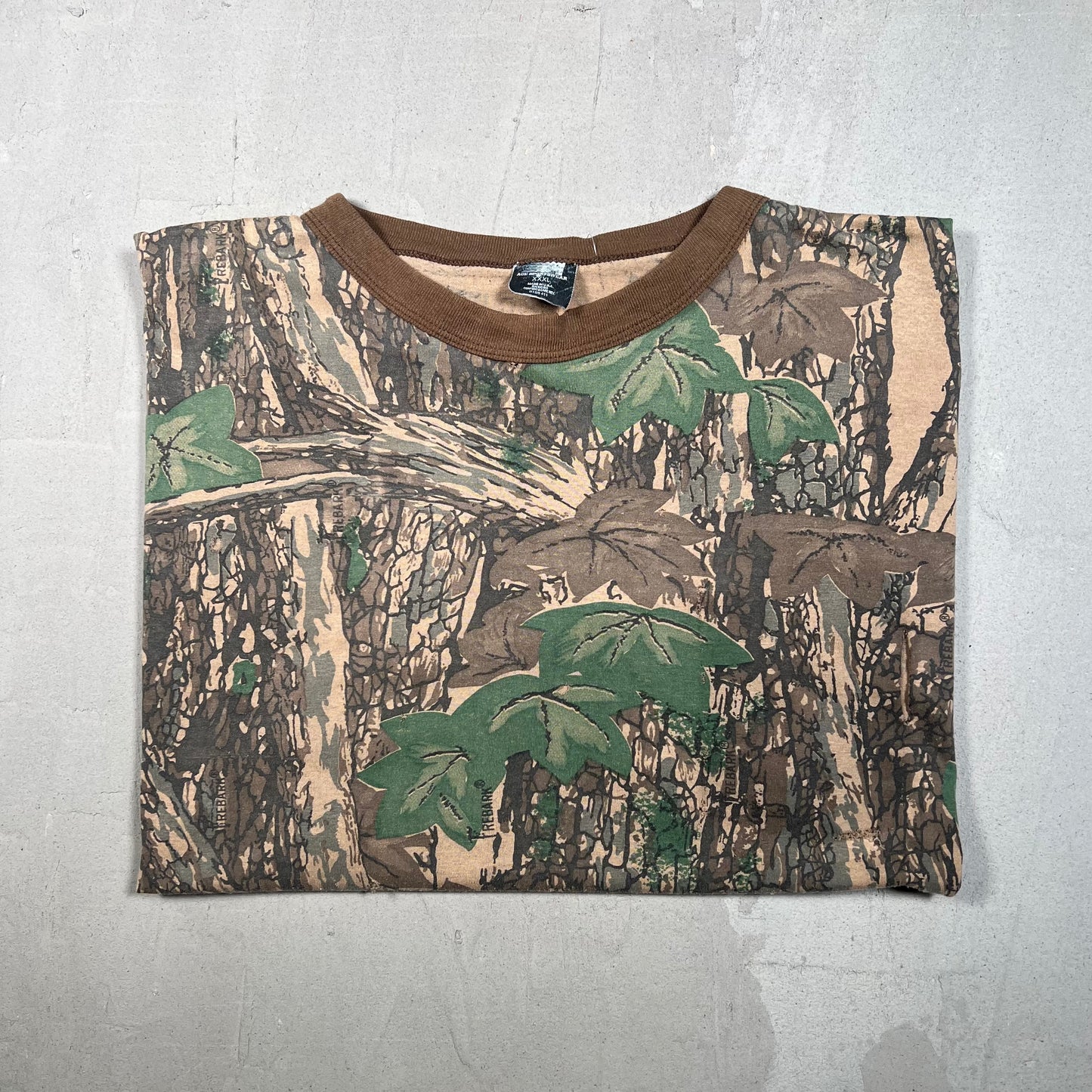 2000s Rebark Camo Tee Size 3XL USED v17720