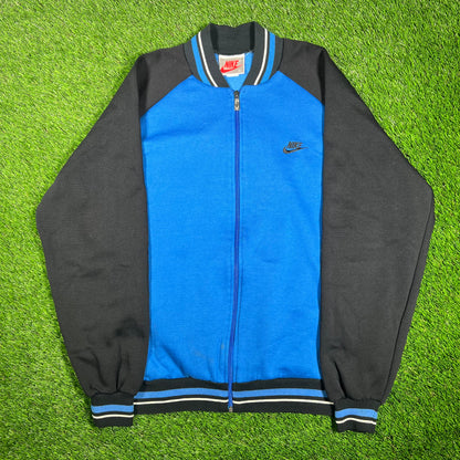 1990s Nike Light Blue Zip Up Jacket Size XL USED v17411