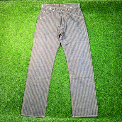 Y2K Hysteric Glamour Kinky Striped Painter Denim Jeans Size 30 USED x16838
