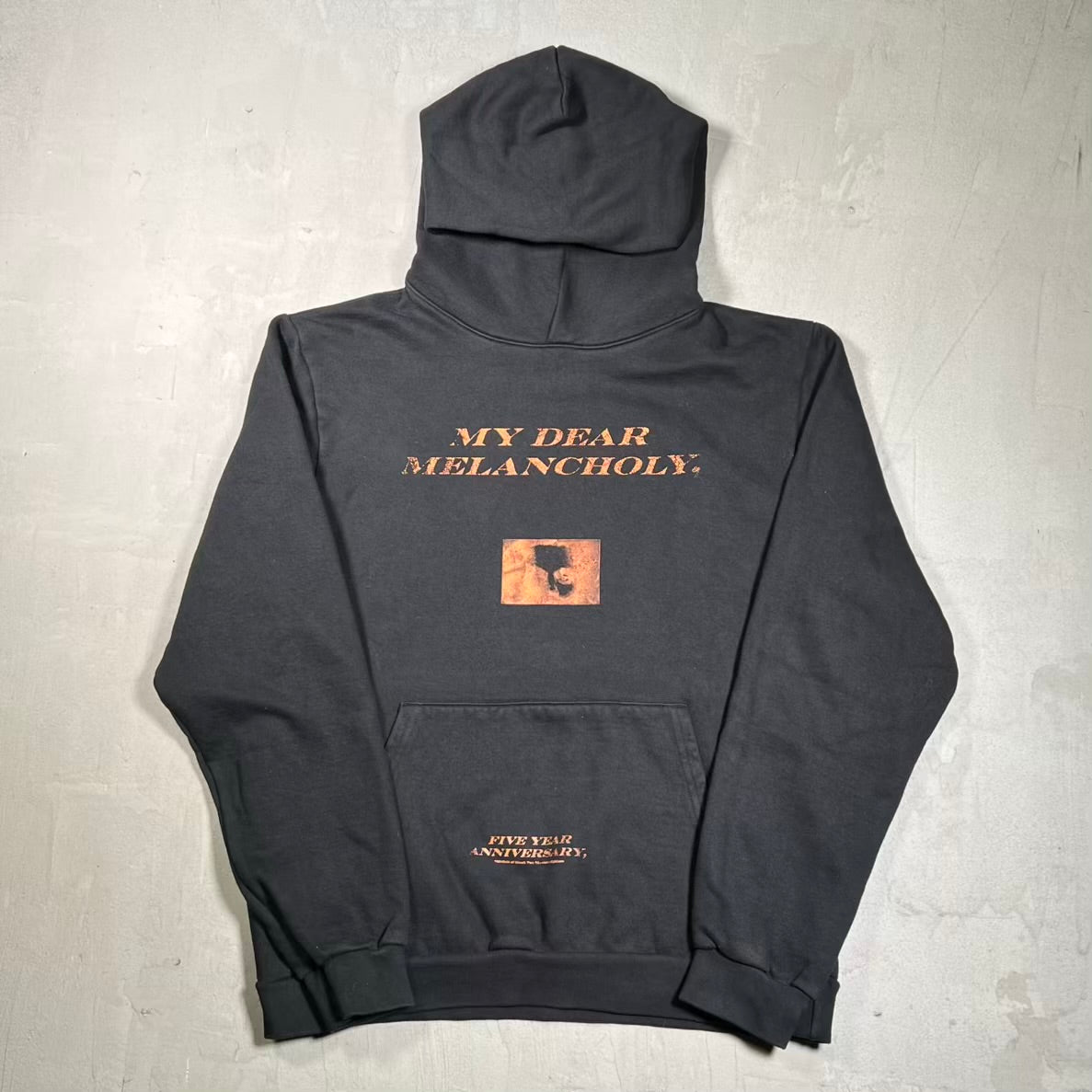 The Weeknd Five Year Anniversary Black Hoodie Size Large USED x18798