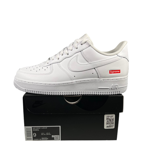 Nike x Supreme Air Force One White (2023) Size 9 NEW s18022