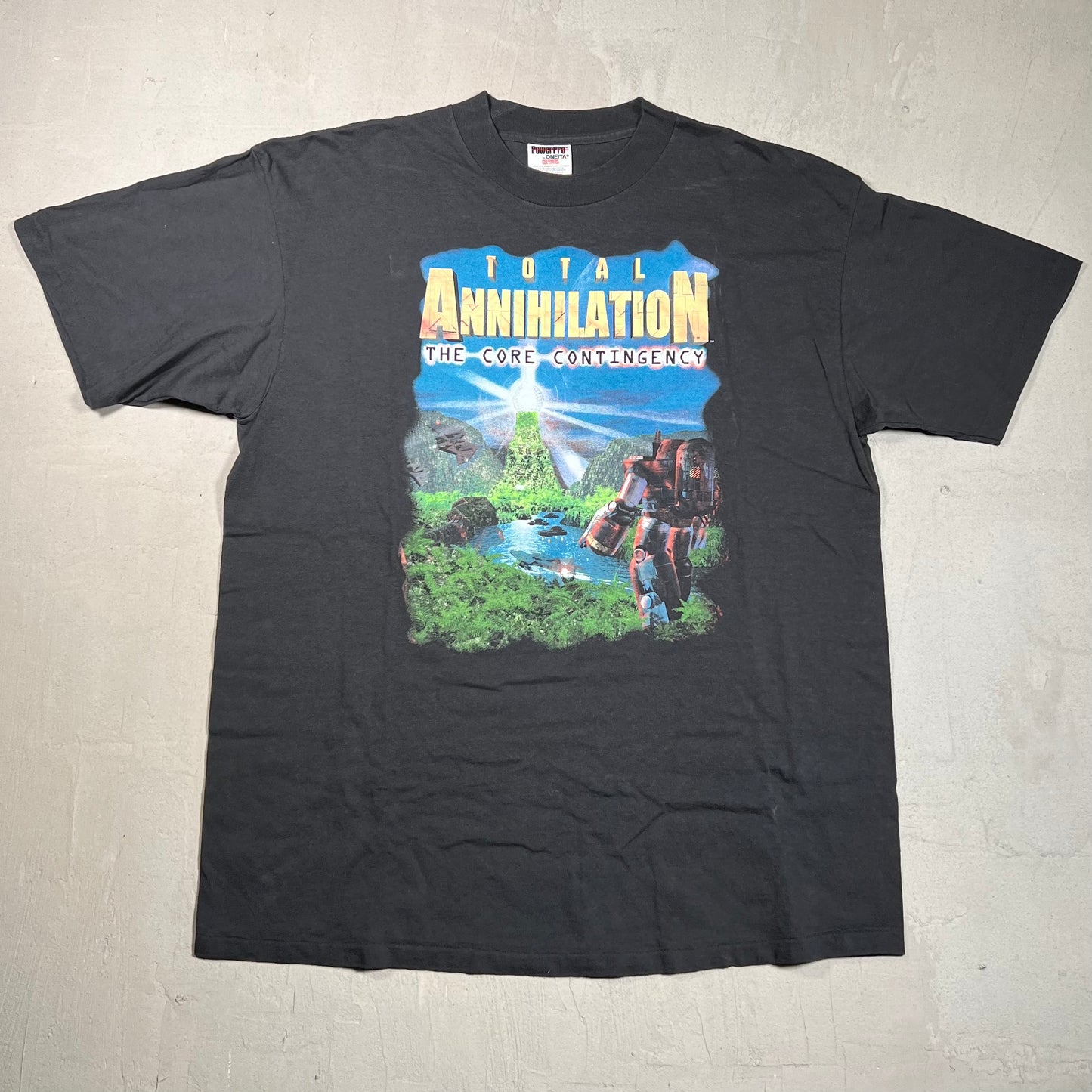 1997 Total Annihilation Core Contingency Black Tee Size XL USED v17371