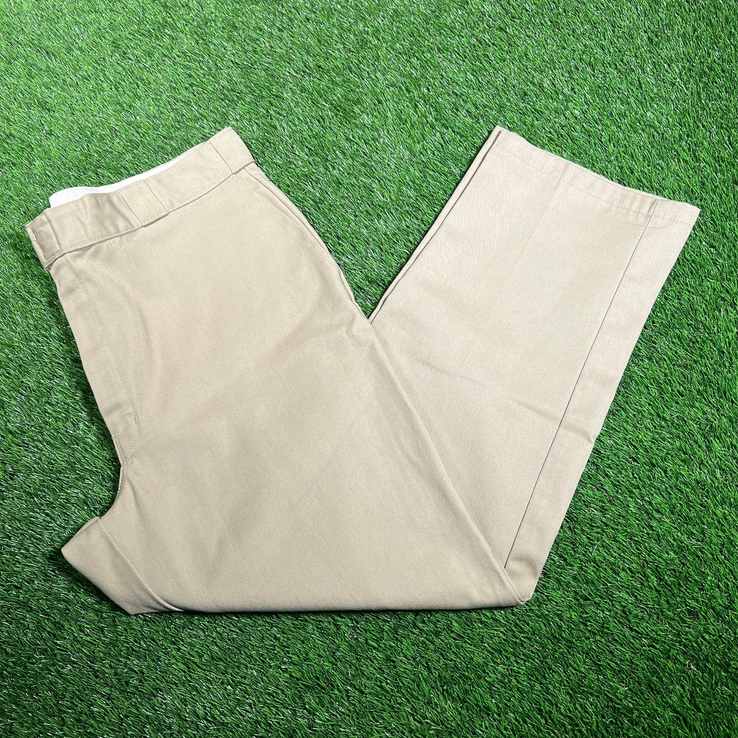 Dickies Straight Leg Tan Pants Size 40x30 USED v18081