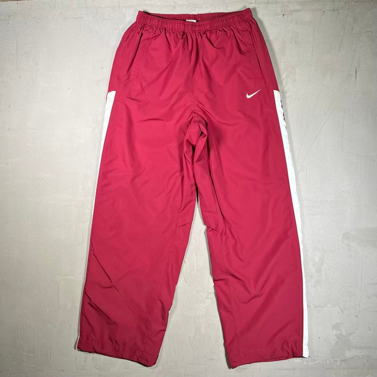 Y2K Nike Maroon Track Pants Size XL USED v20385