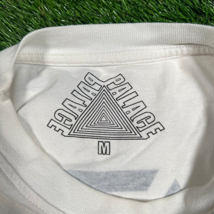 Palace White/Navy Tri Freg Longsleeve Size Medium USED x15819