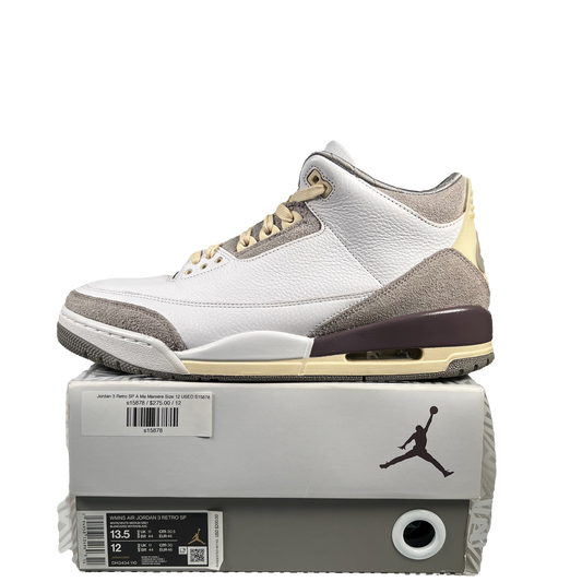 Jordan 3 Retro SP A Ma Maniére Size 12 USED S15878
