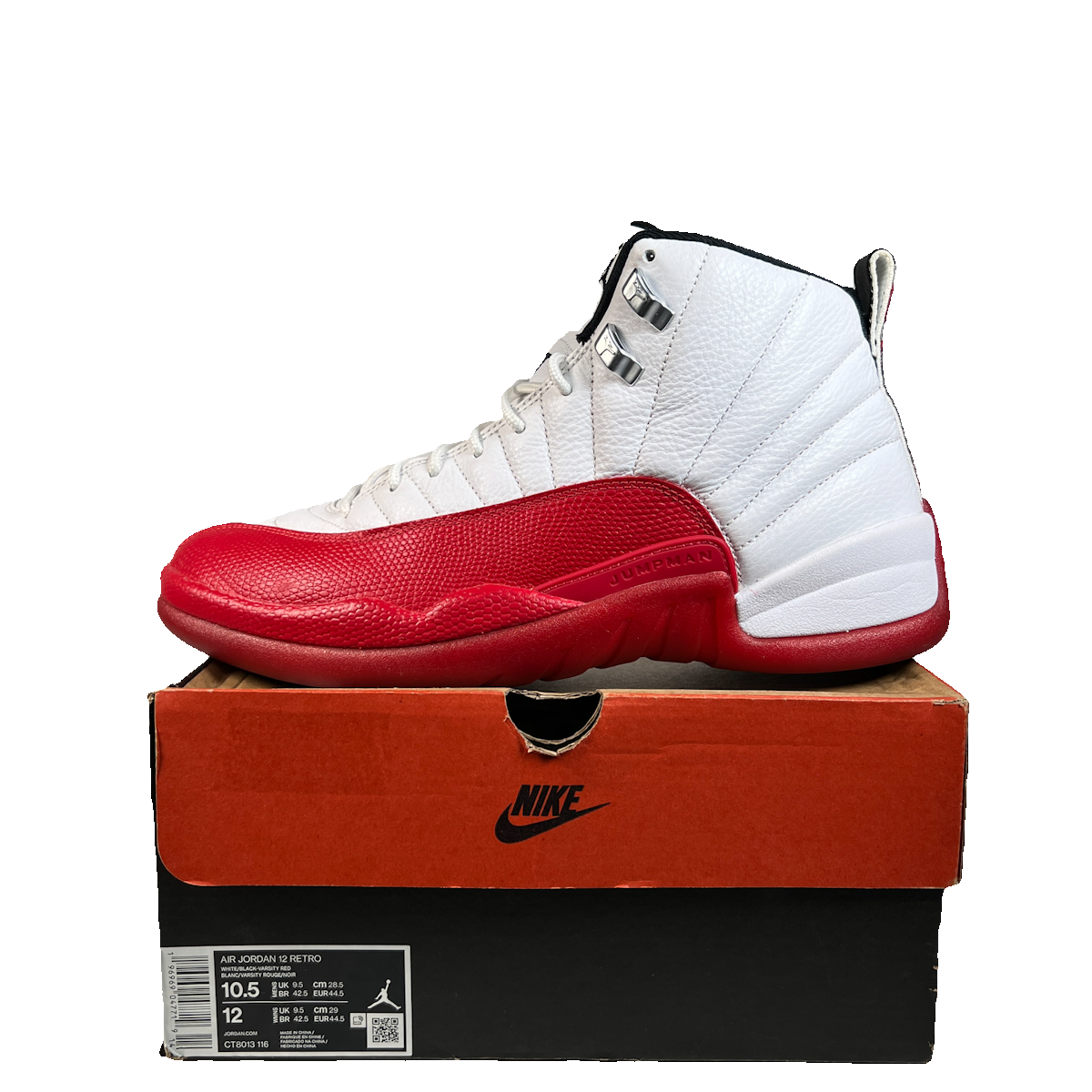 Jordan 12 Cherry (2023) Size 10.5 USED s23103