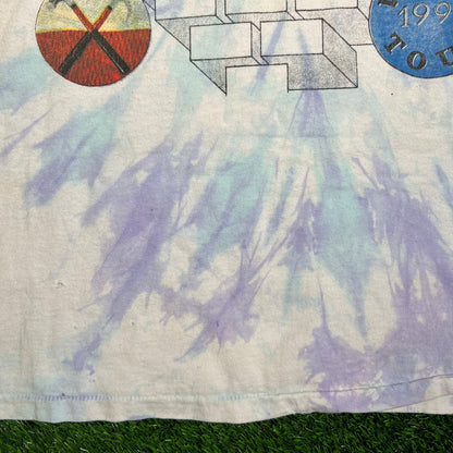 1994 Pink Floyd World Tour Tie Dye Tee Size XL USED v18861