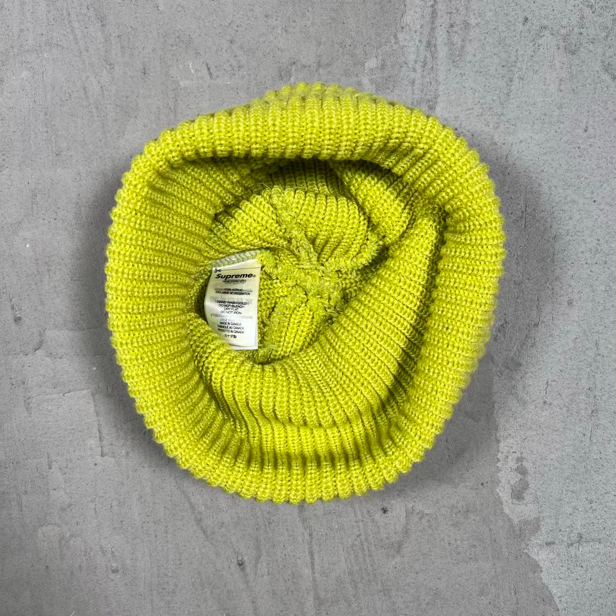 Supreme Loose Gauge Beanie Light Green (2021) USED x18081