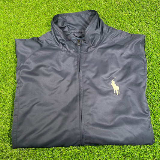 Polo Golf Ralph Lauren Navy Full Zip Windbreaker Size XL USED v17998