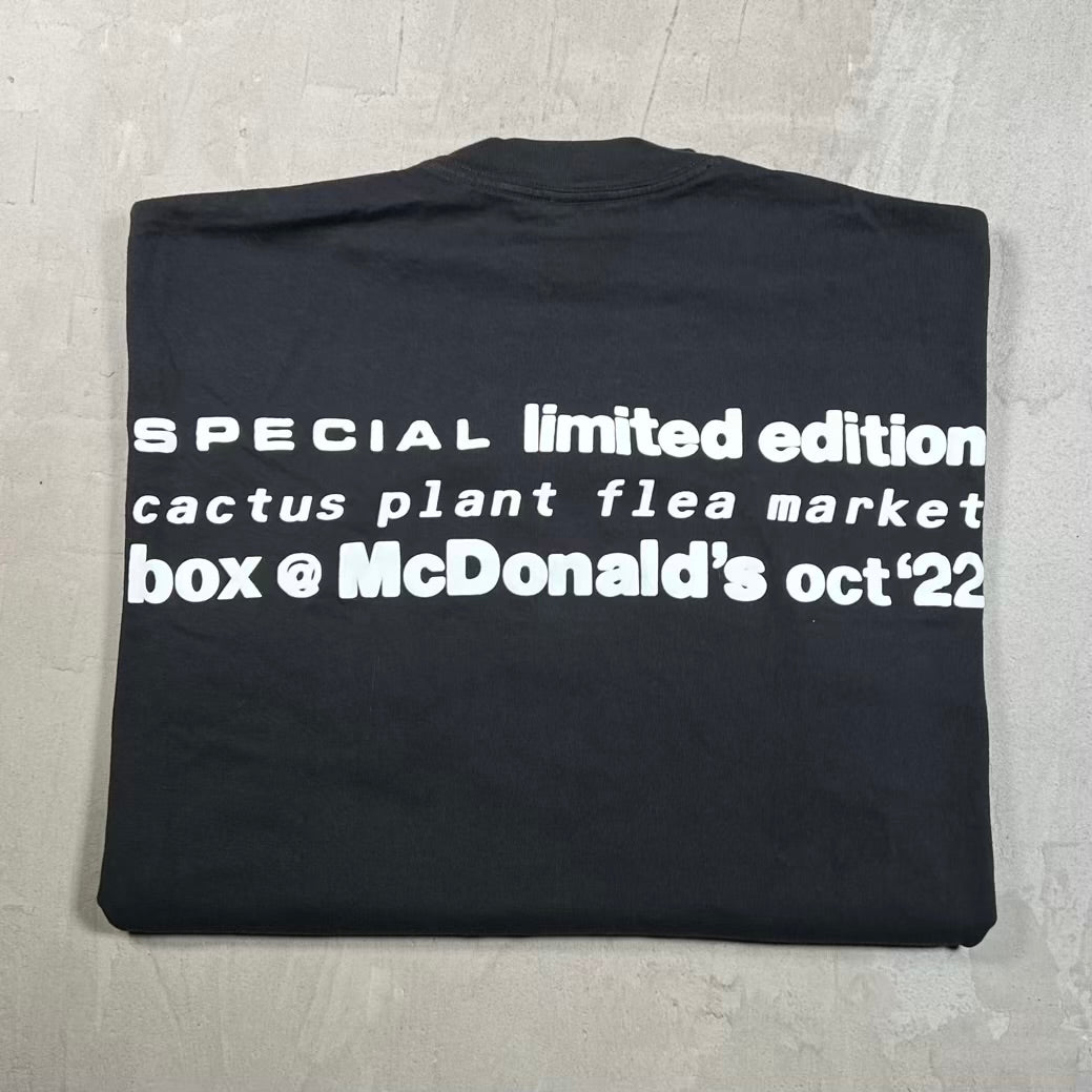 CPFM McDonalds Black Tee Size Large USED x18838