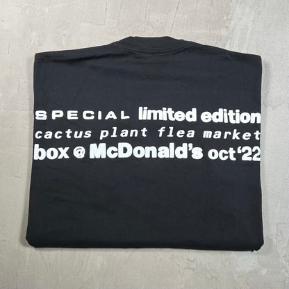 CPFM McDonalds Black Tee Size Large USED x18838