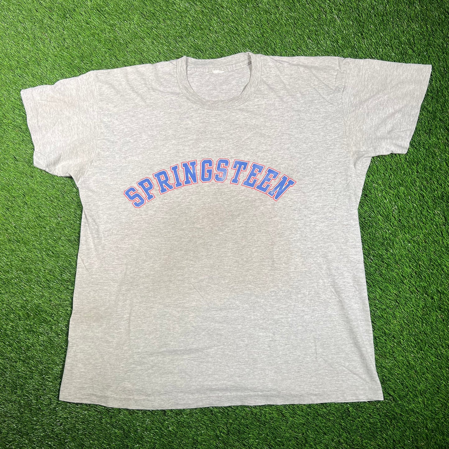 1993 Bruce Springsteen Worl Tour Grey Tee Size XL USED v18158