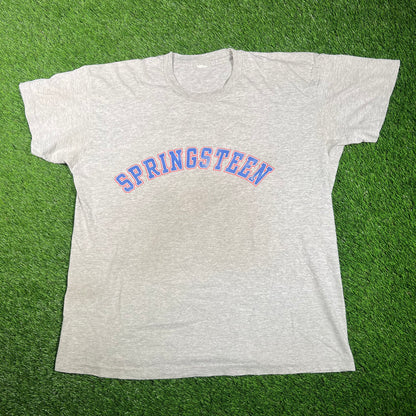 1993 Bruce Springsteen Worl Tour Grey Tee Size XL USED v18158