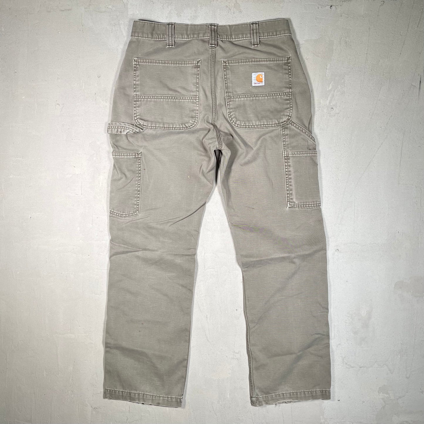 Y2K Carhartt Olive Painter Pants Size 32 USED v19542