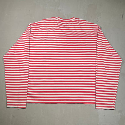 Vale Valley Dreams Striped Red Longsleeve Size XL USED x17081