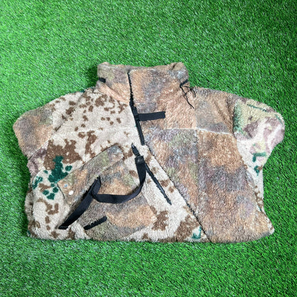 1017 Alyx 9SM Myles Camouflage Polar Zip Fleece Size Small USED x15665