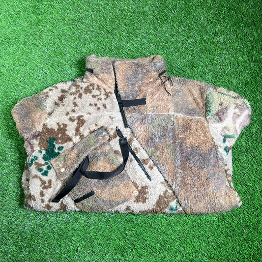 1017 Alyx 9SM Myles Camouflage Polar Zip Fleece Size Small USED x15665