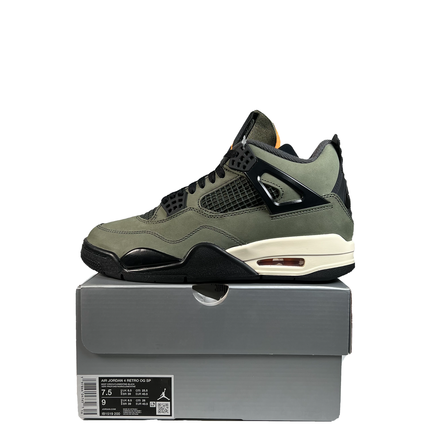 Jordan 4 Undefeated (2025) Size 7.5 NEW s21280