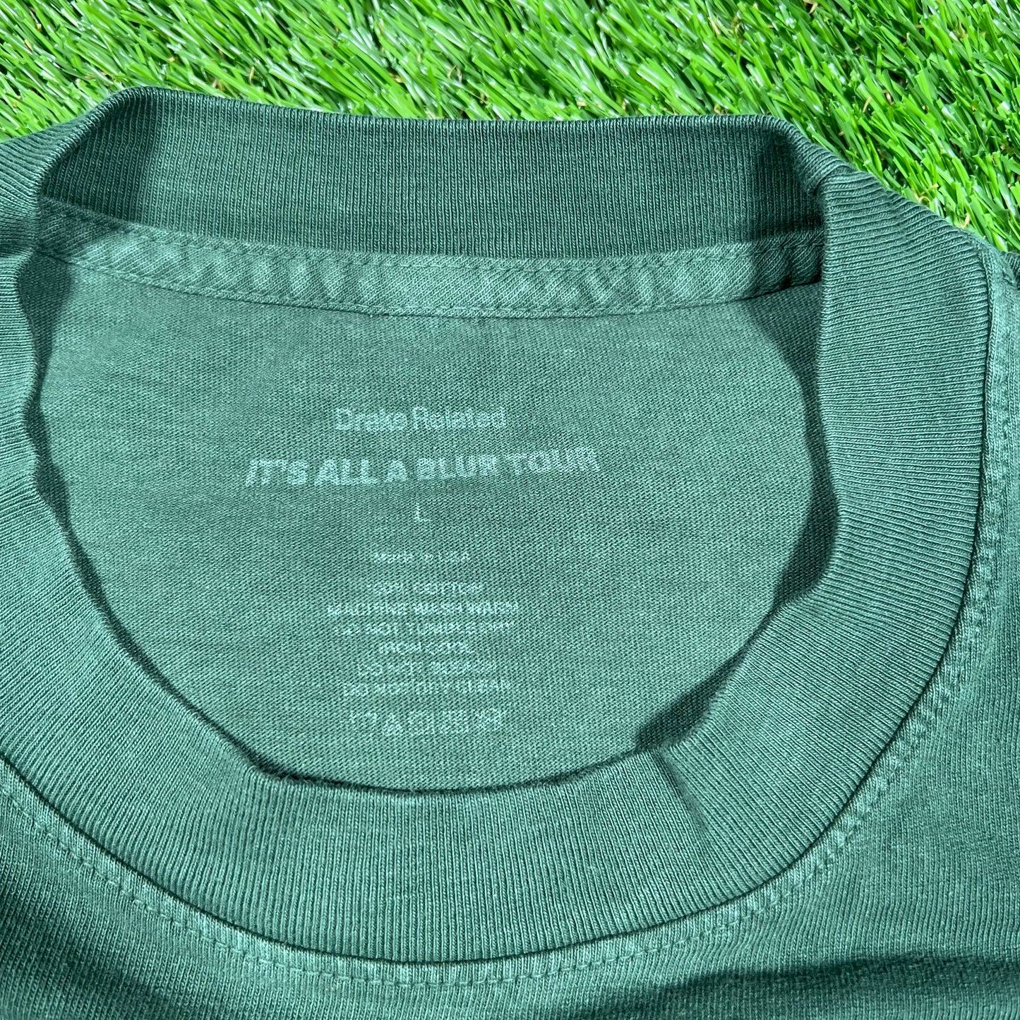 Drake I Like What Drake Likes Green Tee Size Large USED x14621