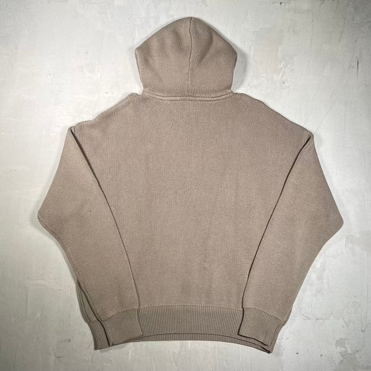 Essentials Fear of God FOG Brown Knit Hoodie Size Medium USED x18891