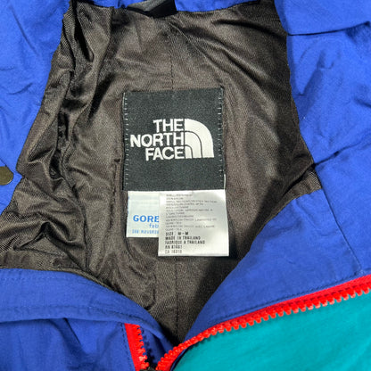 1990s North Face Vertical Gore Tex Vertical Ski Blue Jacket Size Medium USED v18056