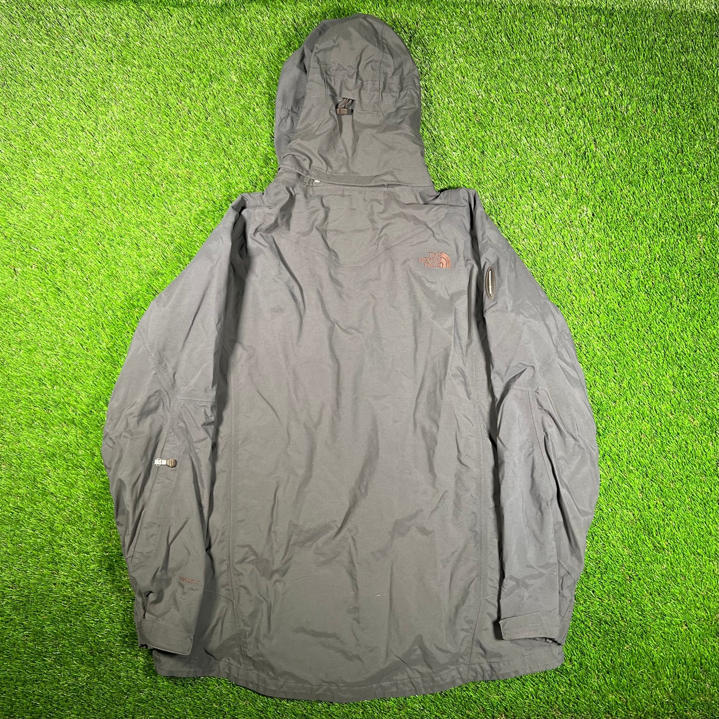 North Face Recco Light Grey Jacket Size XL USED v17783