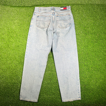 Y2K Tommy Hilfiger Light Wash Blue Jeans Size 34 USED v18029