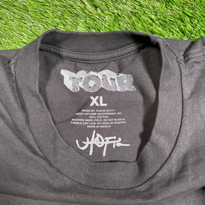 Travis Scott Circus Maximus Boston Black Tee Size XL USED x16092