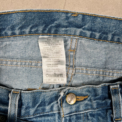 Y2K Carhartt Blue Denim Jeans Size 36 USED v19543
