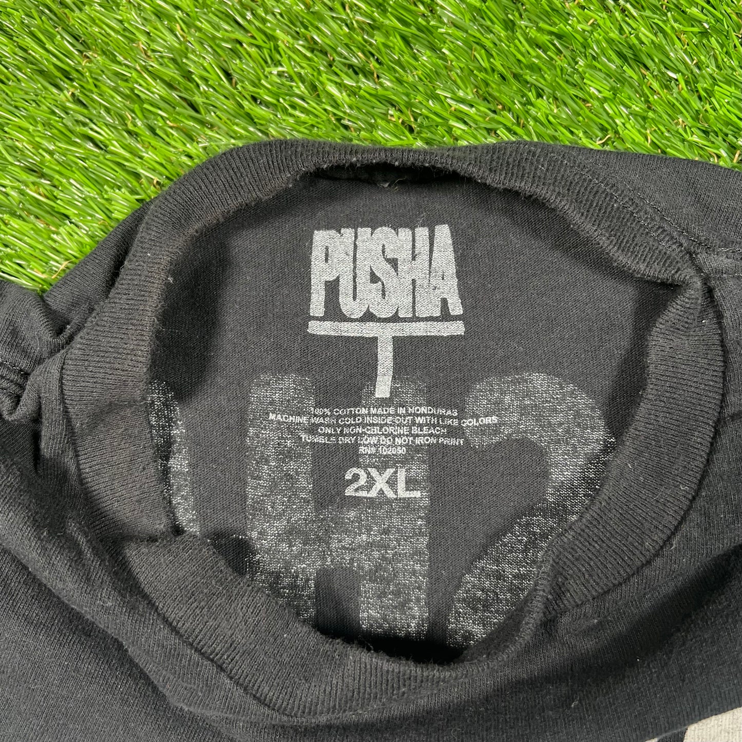 Pusha T "You Know Who the Villian Is" Black Tour Tee Size XXL USED x15435