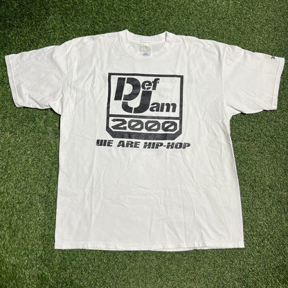 Def Jam 2000 "We are Hip Hop" White Tee Size XXL USED v16079