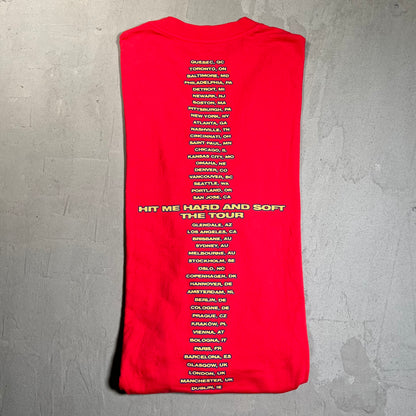 Billie Eilish Hit Me Hard & Soft Tour Red Longsleeve Size Small USED v19599