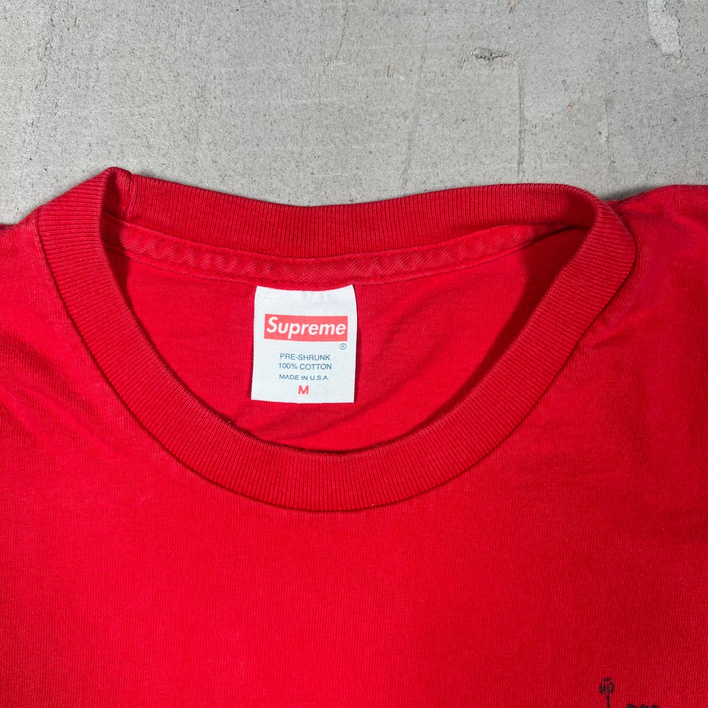Supreme Art Nouveau Floral Red Tee Size Medium USED x17332