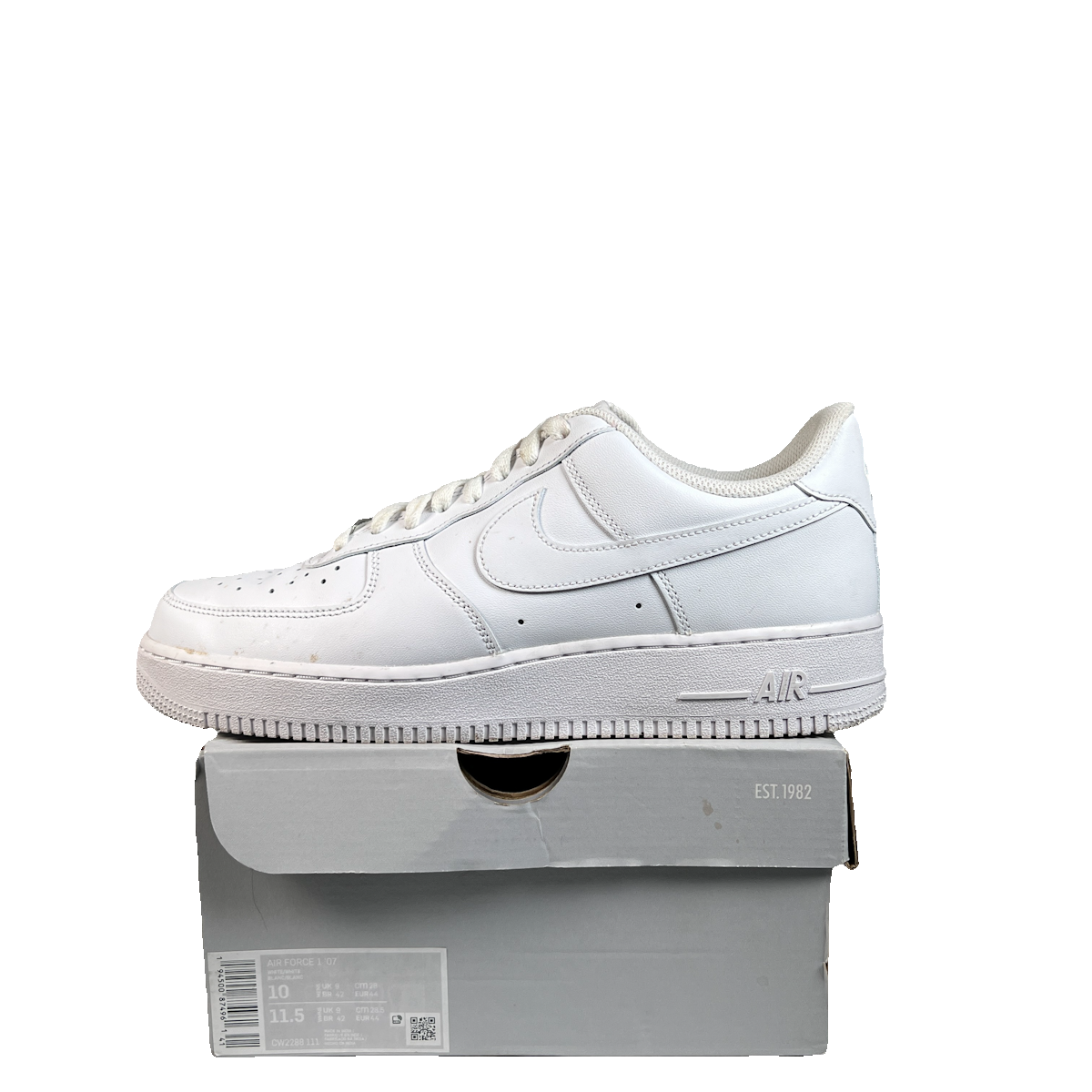Nike Air Force One Low White (2022) Size 10 USED s23294