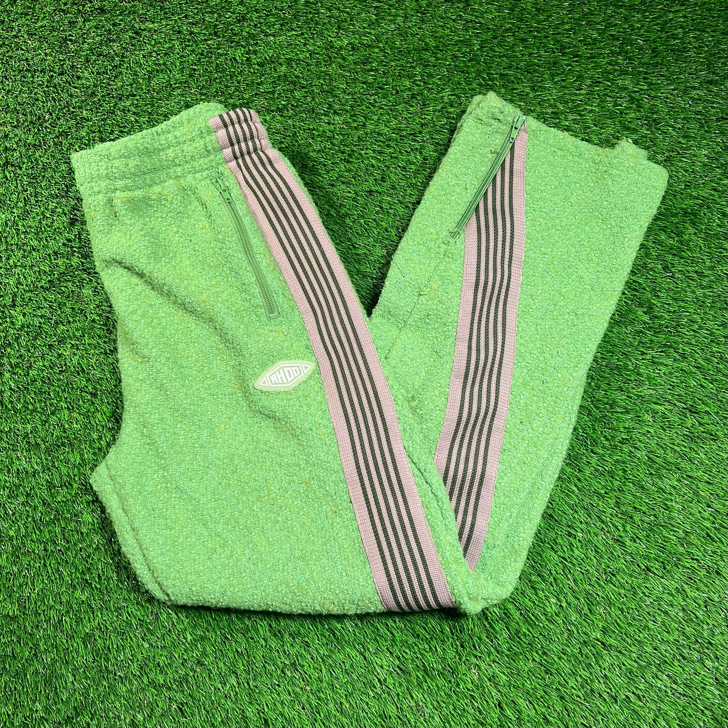 HMDD Green Textured SweatPants Size Large USED x16446