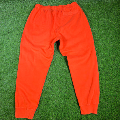 Nike Plain Basic Orange Sweatpants Size XL USED v16575
